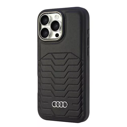  IPHONE 16 PRO MAX fekete Audi szintetikus bőr eredeti tok (AU-TPUPCM-6955250227636 3 kép