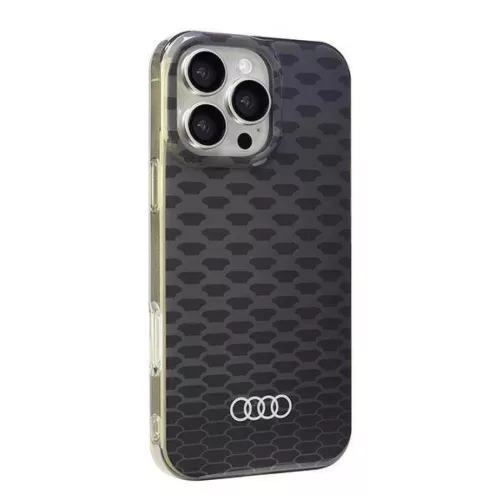  iPhone 16 Pro Max fekete Eredeti Audi IML varrásmintás MagSafe tok -6955250227797 2 kép