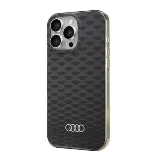  iPhone 16 Pro Max fekete Eredeti Audi IML varrásmintás MagSafe tok -6955250227797 3 kép