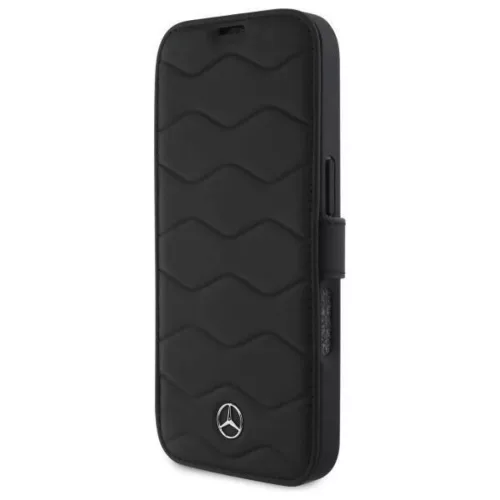 Eredeti tok IPHONE 16 PRO MAX Mercedes Hardcase MB Waves Bőr (MEBKP16-3666339364632 6 kép