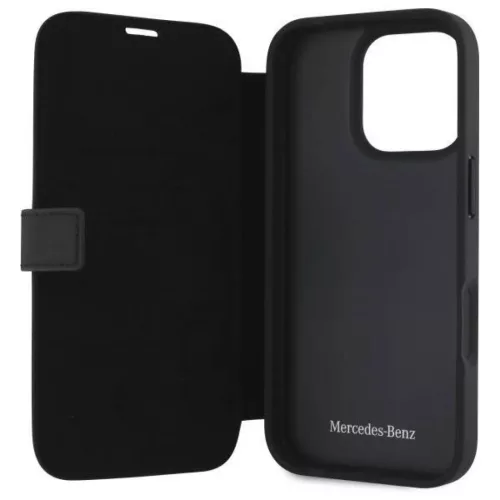 Eredeti tok IPHONE 16 PRO MAX Mercedes Hardcase MB Waves Bőr (MEBKP16-3666339364632 7 kép