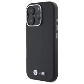  iPhone 16 Pro fekete Eredeti BMW Hardcase M Smooth Teljesen Befedő F-3666339312121 2 kép