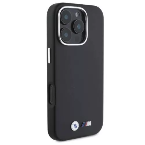  iPhone 16 Pro fekete Eredeti BMW Hardcase M Smooth Teljesen Befedő F-3666339312121 4 kép