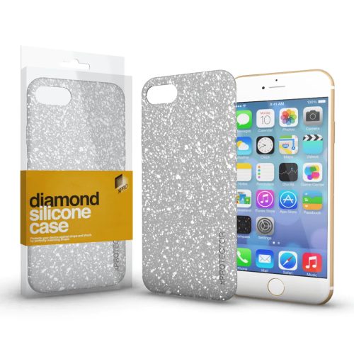 Samsung A72 Xpro Diamond szilikon tok ezüst-1228340000002 1 kép