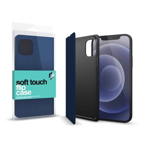 Samsung A22 4G Xpro Soft Touch Flip tok sötétkék-1249600000006 1 kép