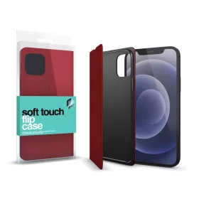 iPhone 13 Pro Max Xpro Soft Touch Flip tok piros-1250060000000 1 kép