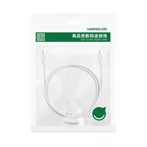Ugreen US562 USB-C - USB-C PD QC kábel 100W 480Mb/s 1m - fehér-6941876211722 5 kép