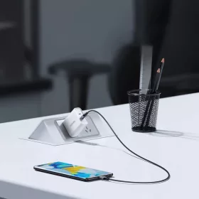 Ugreen US535 USB-C / USB-C PD kábel 240W 5A 1m - szürke-6941876213115 2 kép
