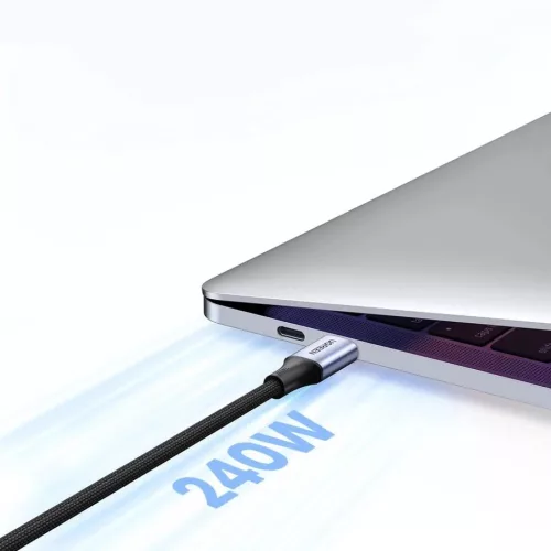 Ugreen US535 USB-C / USB-C PD kábel 240W 5A 1m - szürke-6941876213115 8 kép