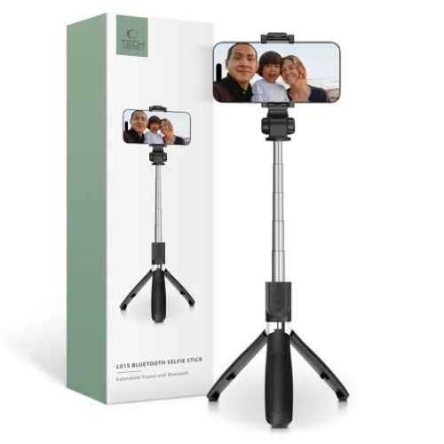 Tech-Protect L01S Bluetooth szelfibot állvánnyal 70cm - fekete-0795787711484 1 kép