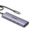 USB-C Hub Ugreen CM511, HDMI 4K 60Hz, 3x USB 3.0 5Gbps, PD 100W (ezüst)