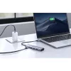 USB-C Hub Ugreen CM511, HDMI 4K 60Hz, 3x USB 3.0 5Gbps, PD 100W (ezüs-6941876215973 2 kép
