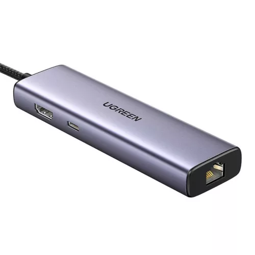 UGREEN 6 az 1-ben multifunkciós adapter USB-C - 3x USB A 3.0, HDMI, R-6941876215980 3 kép