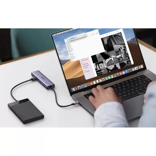 UGREEN 6 az 1-ben multifunkciós adapter USB-C - 3x USB A 3.0, HDMI, R-6941876215980 5 kép