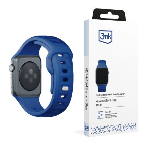 3mk Szilikon Óraszíj Apple Watch 42/44/45/49 mm - kék-5903108565738 1 kép