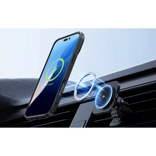  iPhone 16 Matt Fekete ESR Classic Hybrid tok Stash Standdal (HaloLock-4894240217474 5 kép