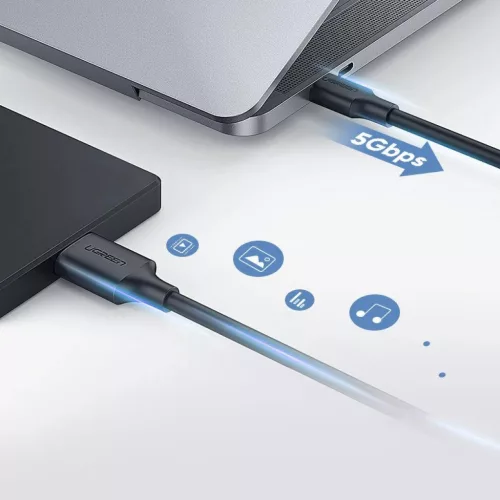 UGREEN USB-C - micro-USB 3.0 kábel, 1m (fekete)-6957303821037 3 kép