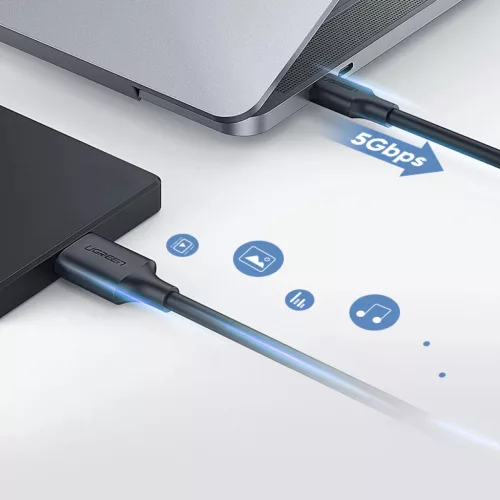 UGREEN USB-C - micro-USB 3.0 kábel, 1m (fekete)-6957303821037 6 kép