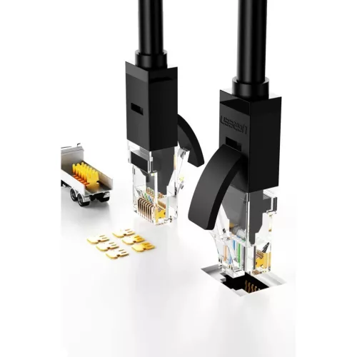 Ugreen Ethernet patchcord kábel RJ45 Cat 6A UTP 1000Mbps 2m fekete (2-6957303821600 4 kép