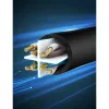 Ugreen Ethernet patchcord kábel RJ45 Cat 6A UTP 1000Mbps 2m fekete (2-6957303821600 8 kép