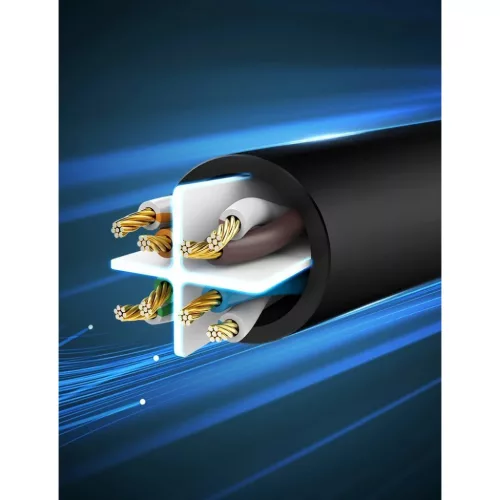 Ugreen Ethernet patchcord kábel RJ45 Cat 6A UTP 1000Mbps 2m fekete (2-6957303821600 8 kép
