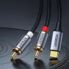 Ugreen USB Type-C  - 2RCA audio kábel 1.5m szürke (20193 CM451)-6957303821938 3 kép