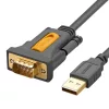 USB-C DB9 RS-232 kábel 1m (fekete)-6957303801893 1 kép