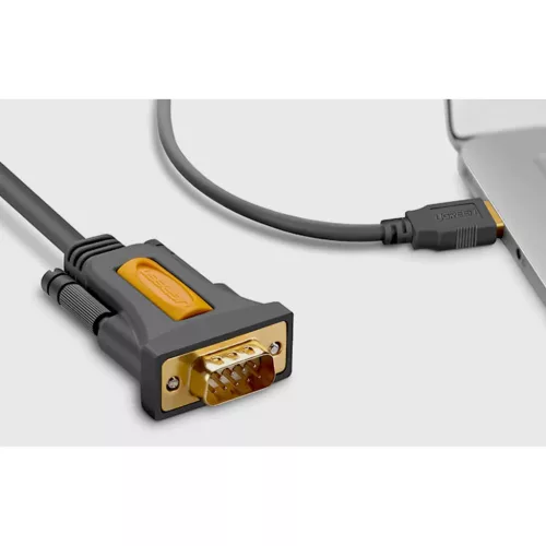 USB-C DB9 RS-232 kábel 1m (fekete)-6957303801893 2 kép