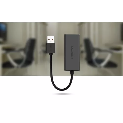 UGREEN CR110 USB-RJ45 hálózati adapter (fekete)-6957303801985 6 kép