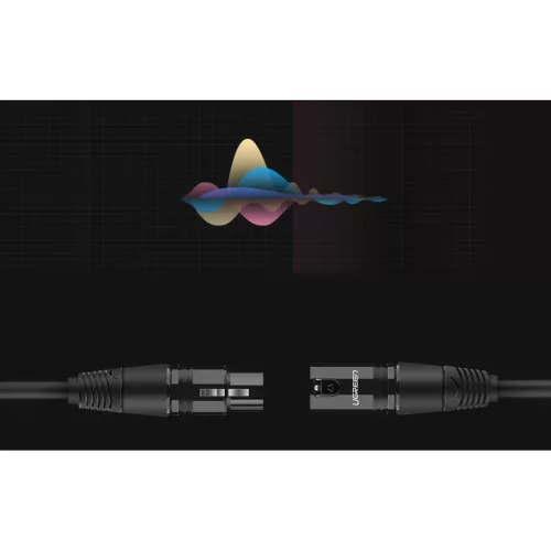 UGREEN AV130 XLR anya-apa XLR kábel, 3 m (fekete)-6957303802449 3 kép