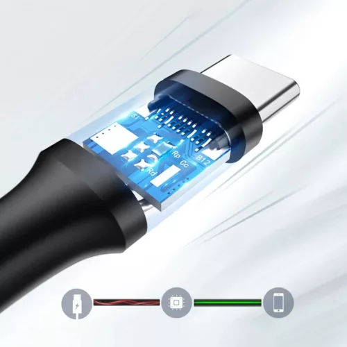 Ugreen USB 3.0 / USB Type-C kábel 3A kábel 1m fekete-6957303828821 8 kép