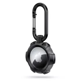 Tech-Protect TPUCarbon tok Apple AirTag-hez - fekete