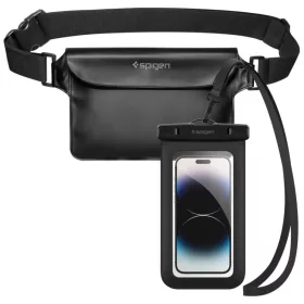   Spigen A621 Fekete Aqua Shield vízálló derék táska + vízálló tok