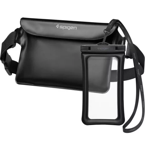  Spigen A621 Fekete Aqua Shield vízálló derék táska + lebegő tok-8809811860863 2 kép