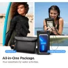  Spigen A621 Fekete Aqua Shield vízálló derék táska + lebegő tok-8809811860863 8 kép