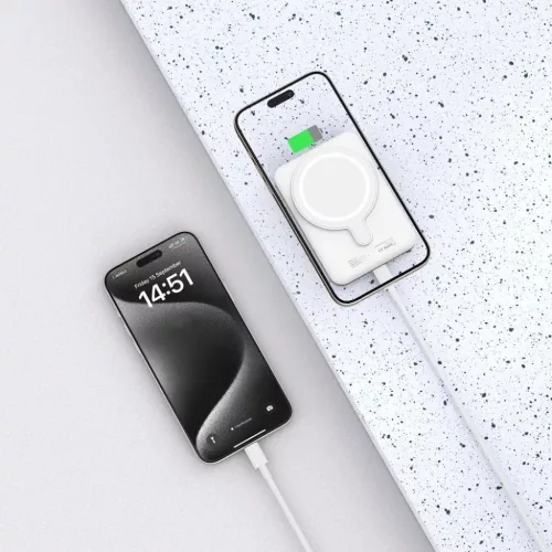 Tech-Protect LifeMag PB10 Powerbank MagSafe-val 5000mAh 15W USB-C port-9589046926709 5 kép