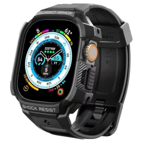    Apple Watch ULTRA 1/2/3/4 (49MM) Fekete Spigen RUGGED ARMOR "PRO" Tok