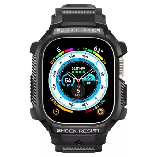  Apple Watch ULTRA 1/2/3 (49MM) Fekete Spigen RUGGED ARMOR "PRO" Tok-8809811868791 4 kép