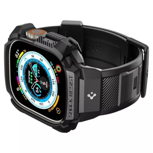  Apple Watch ULTRA 1/2/3 (49MM) Fekete Spigen RUGGED ARMOR "PRO" Tok-8809811868791 8 kép