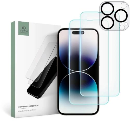 Tech-Protect Supreme Set iPhone 14 Pro 2x Üvegfólia kijelzőhöz / �-9490713929711 1 kép