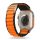 Tech-Protect Nylon Pro szíj Apple Watch 4 / 5 / 6 / 7 / 8 / 9 / SE / Ultra 1 / 2 (42/44/45/49 mm) - Fekete & Narancs
