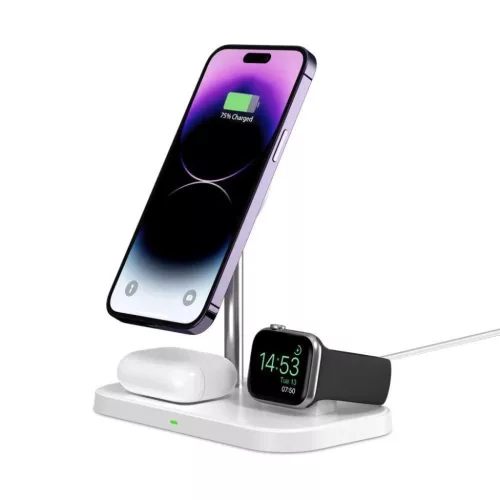 Tech-Protect QI15W-A22 induktív MagSafe töltő 3in1 MagSafe állván-9490713930977 4 kép