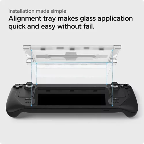 Tempered Glass Spigen Glas.tr "ez Fit" Steam Deck Clear-8809896740074 2 kép