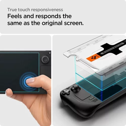 Tempered Glass Spigen Glas.tr "ez Fit" Steam Deck Clear-8809896740074 5 kép