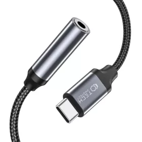 Tech-Protect UltraBoost USB-C / 3.5mm mini jack adapter - fekete-9490713929667 2 kép