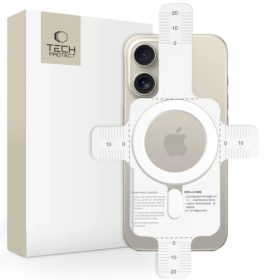 Tech-Protect MagMat MagSafe univerzális mágnesgyűrű - fehér-9490713934616 5 kép