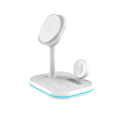 Tech-Protect QI15W-A27 3in1 vezeték nélküli töltőállomás MagSaf-9490713934647 2 kép