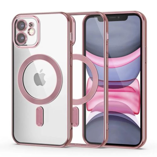 Tech-Protect MagShine Line MagSafe tok iPhone 11 - rózsaszín