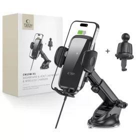 Tech-Protect CM15W-V1 autós telefontartó 15W-os vezeték nélküli t-9490713935095 8 kép