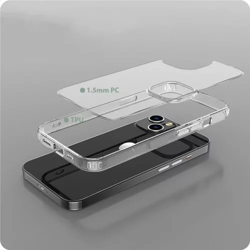 Tech-Protect FlexAir Hybrid tok iPhone 15 - áttetsző-9490713936702 4 kép